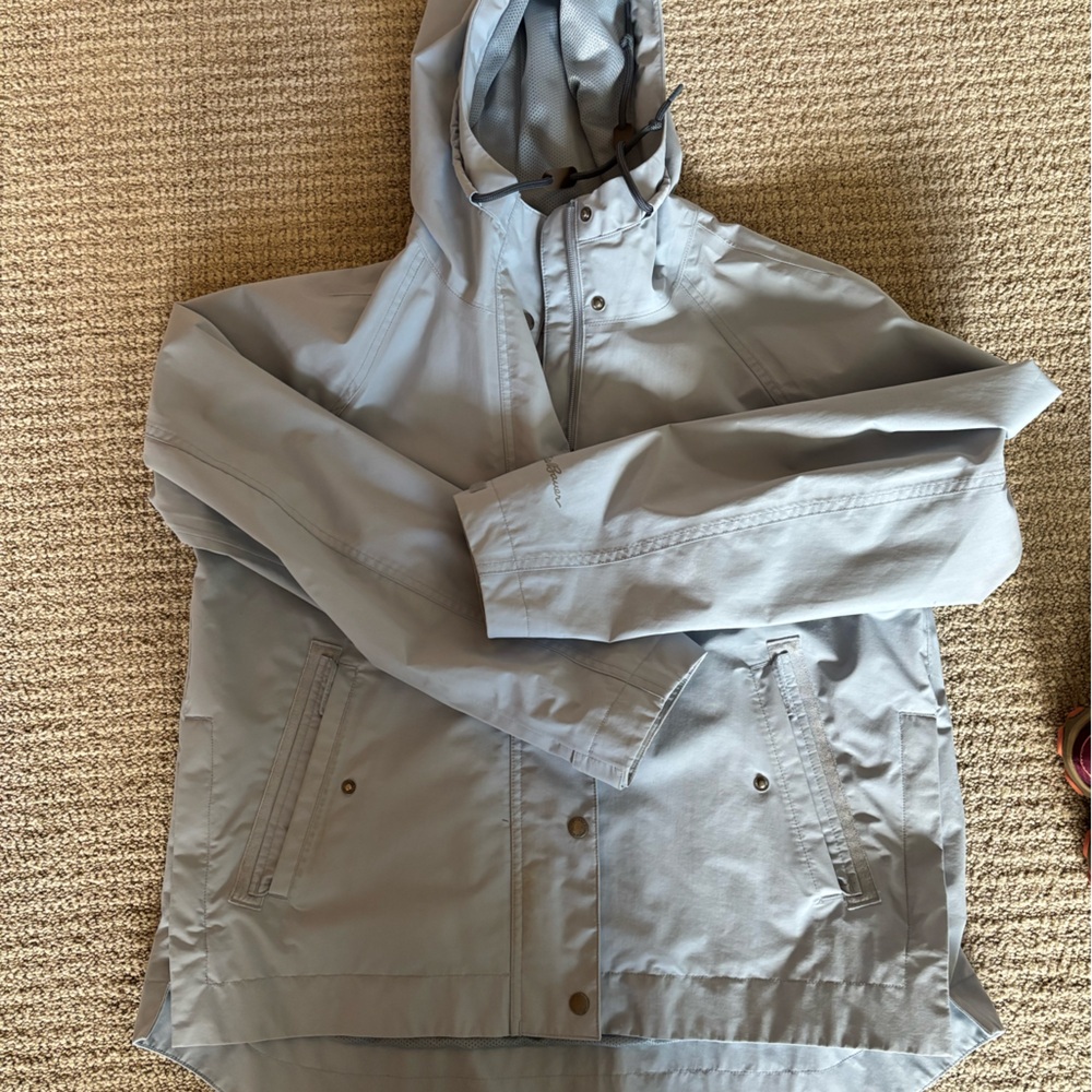 Eddie Bauer light blue rain jacket - Picture 1 of 2